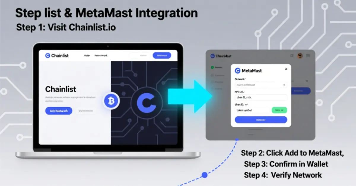 easy steps using chainlist metamask techedubyte tutorial