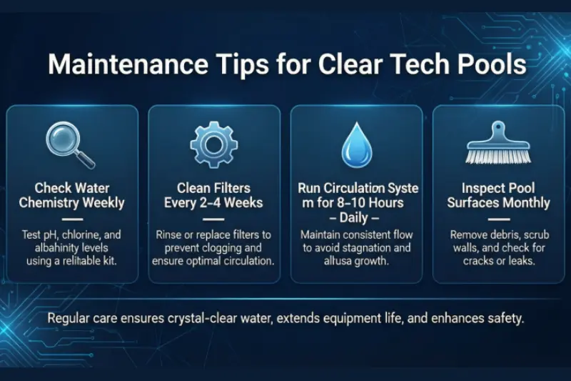 maintenance tips for clear tech pools