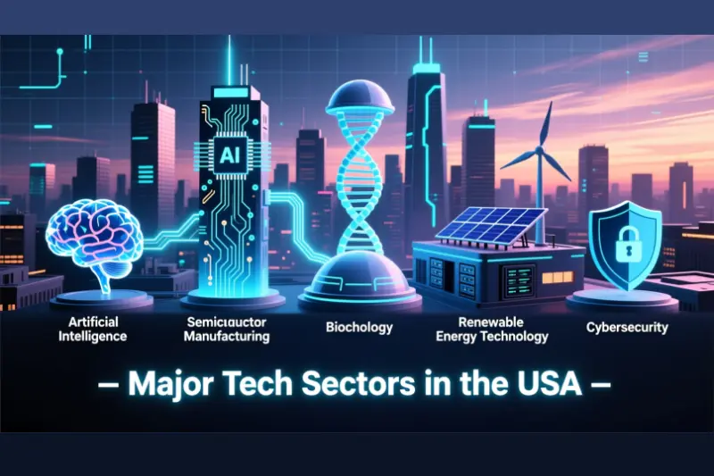 major tech sectors in the usa