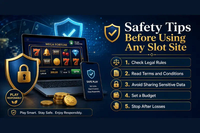 safety tips before using any slot site
