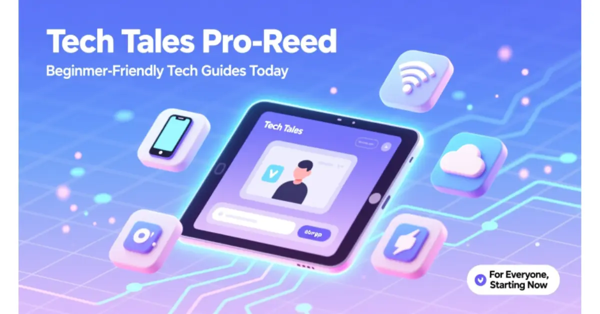 tech tales pro-reed beginner-friendly tech guides today