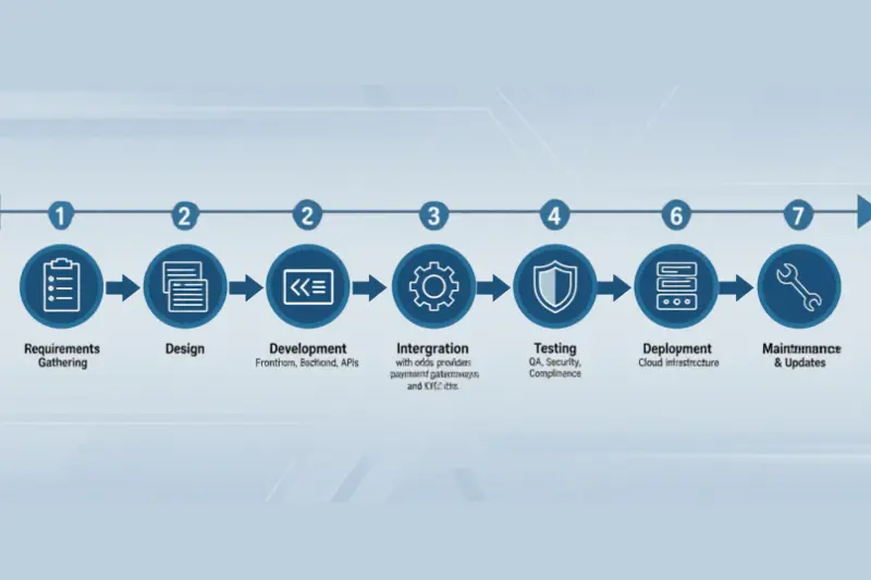 the sports betting software development process