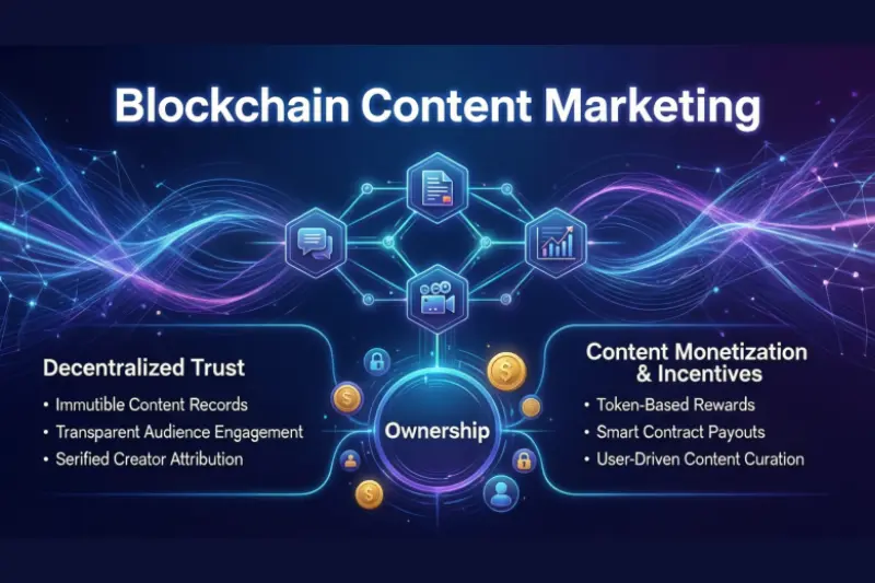 what is blockchain content marketing